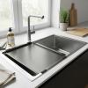 Pure.Sink Comfort Gunmetal Mobile Drip Tray, 430x325mm, for Sink, PEXTRAY-61